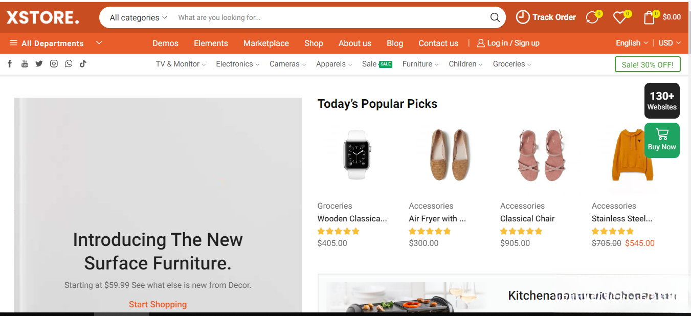 WordPress主题–Xstore v9.5.1 Woocommerce主题 破解版下载-Code研界