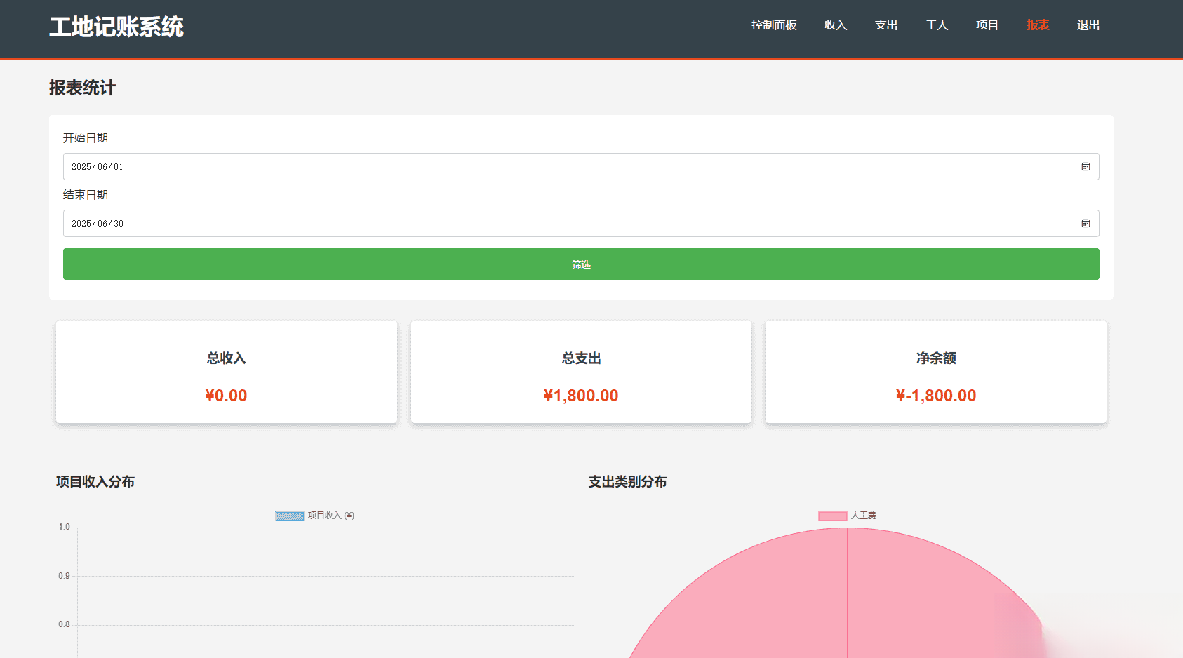 PHP公司收入支出记账系统/员工记账系统源码开源-Code研界
